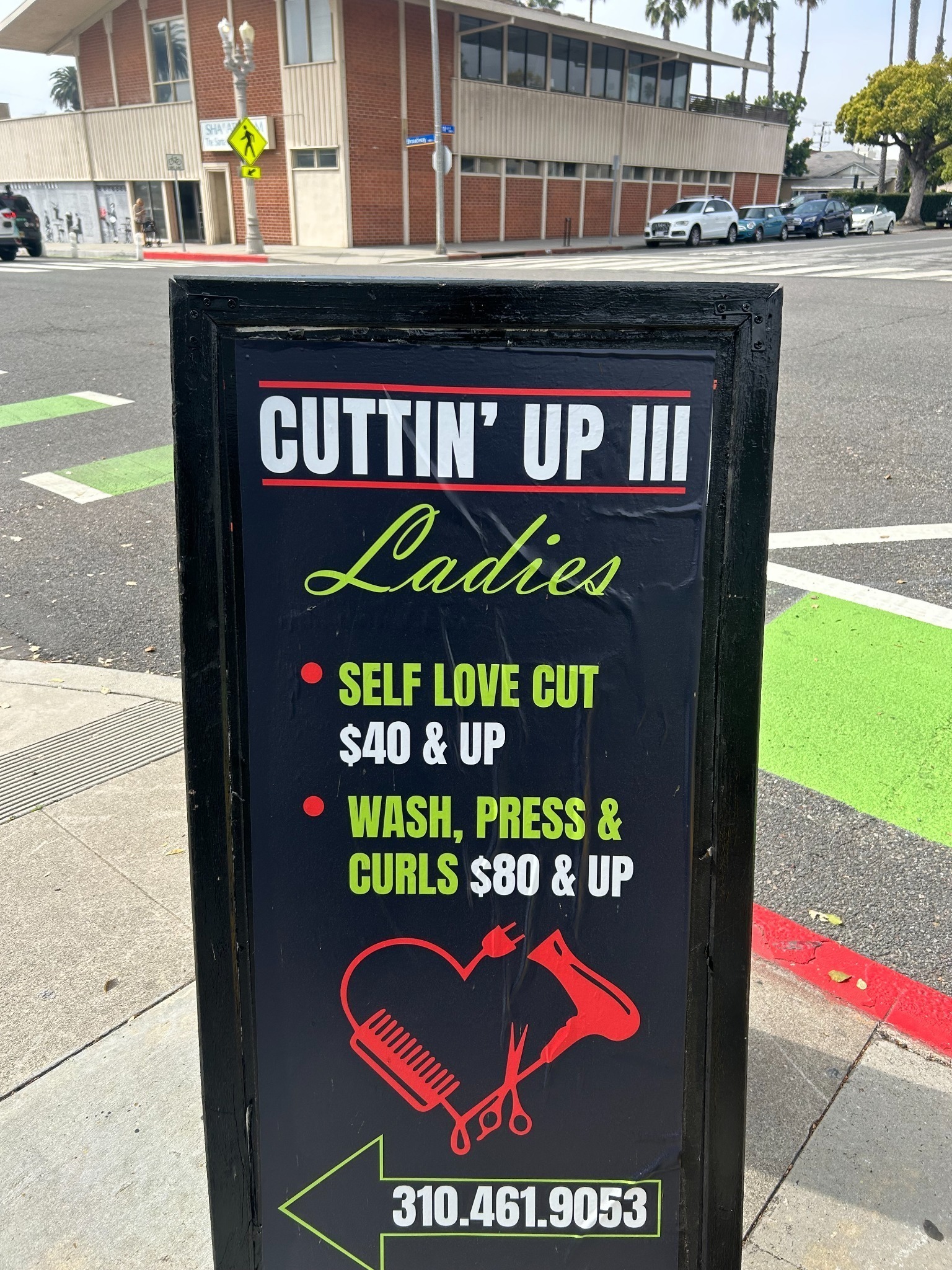 Ladies pricing sign